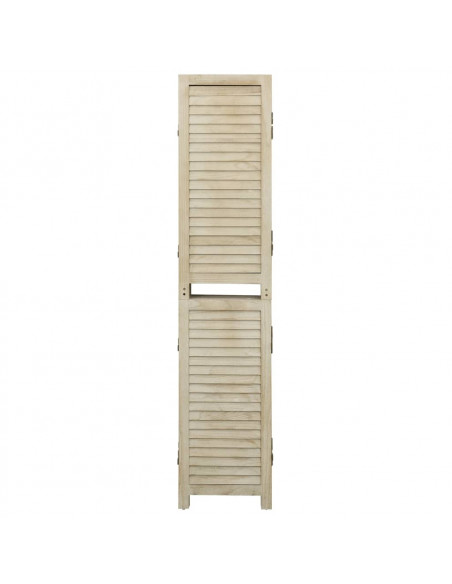 Divisorio a 3 Pannelli 105 x 165 cm Legno Massello di Paulownia