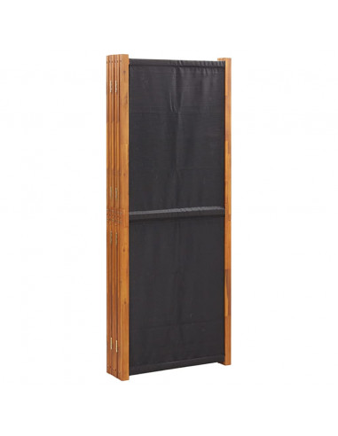 Paravento a 6 Pannelli Nero 420x180 cm