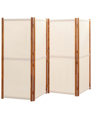 Divisorio a 4 Pannelli Bianco Crema 280x180 cm