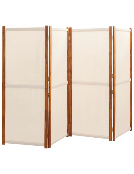 Divisorio a 4 Pannelli Bianco Crema 280x180 cm