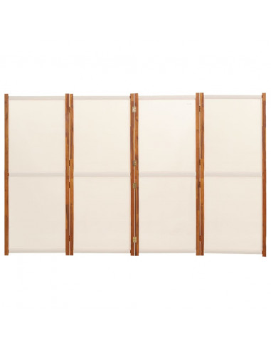 Divisorio a 4 Pannelli Bianco Crema 280x180 cm