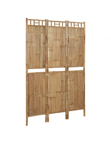 Paravento a 3 Pannelli in Bambù 120x180 cm