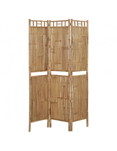 Paravento a 3 Pannelli in Bambù 120x180 cm