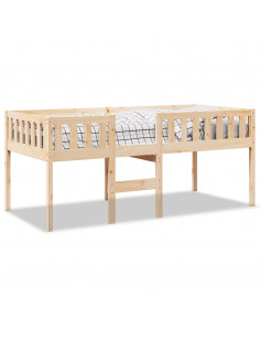 Letto per Bambini senza Materasso 80x200 cm Legno Massello Pino 2