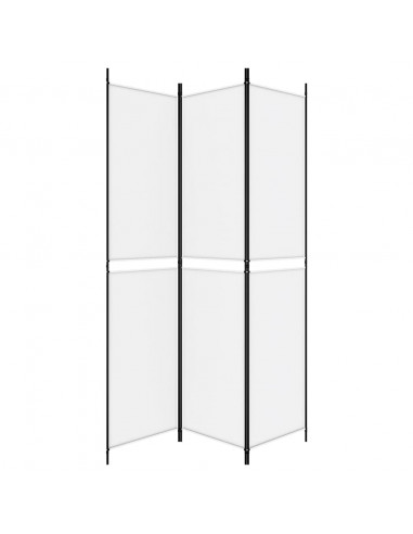 Divisorio a 3 Pannelli bianco 150x220 cm in Tessuto
