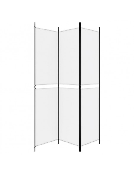 Divisorio a 3 Pannelli bianco 150x220 cm in Tessuto
