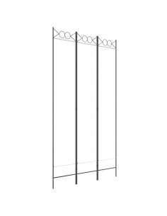 Divisorio a 3 Pannelli bianco 120x220 cm in Tessuto 2