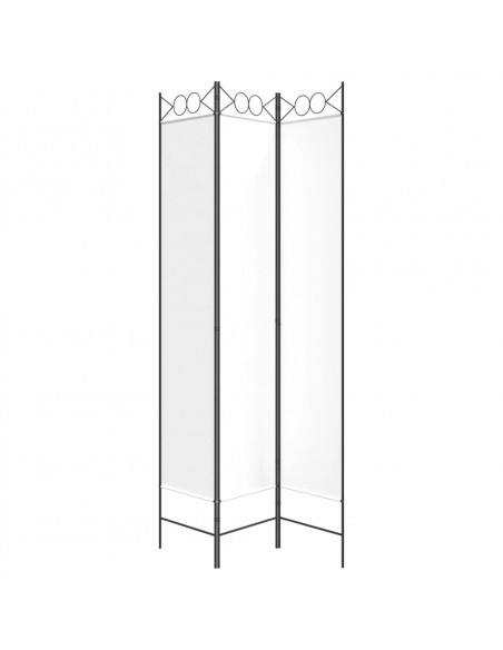 Divisorio a 3 Pannelli bianco 120x220 cm in Tessuto