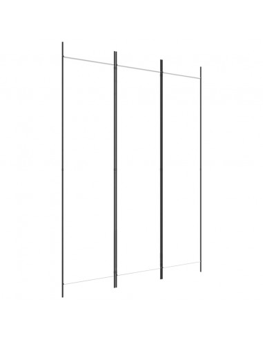 Divisorio a 3 Pannelli bianco 150x200 cm in Tessuto