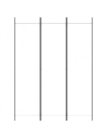 Divisorio a 3 Pannelli bianco 150x200 cm in Tessuto