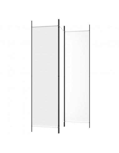 Divisorio a 3 Pannelli bianco 150x200 cm in Tessuto