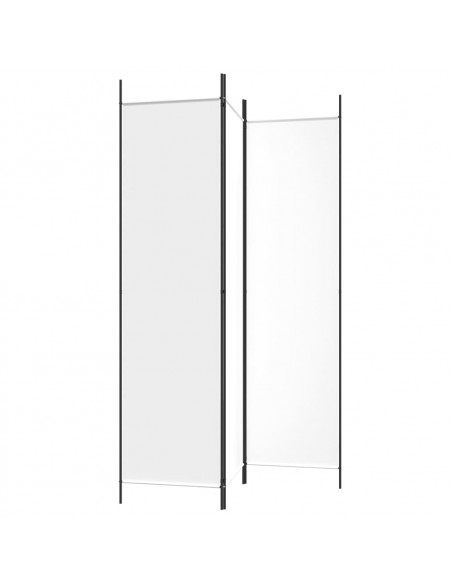 Divisorio a 3 Pannelli bianco 150x200 cm in Tessuto
