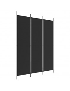 Divisorio a 3 Pannelli Nero 150x200 cm in Tessuto 2