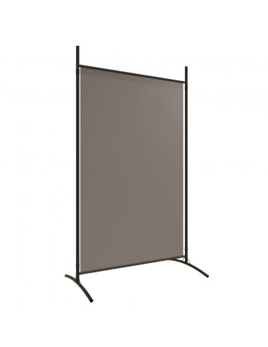 Divisorio a 4 Pannelli Antracite 346x180 cm Tessuto