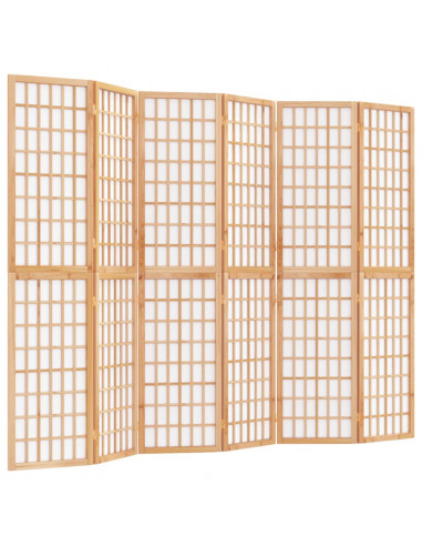 Divisorio Pieghevole 6 Pannelli Stile Giapponese 240x170 cm
