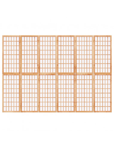 Divisorio Pieghevole 6 Pannelli Stile Giapponese 240x170 cm