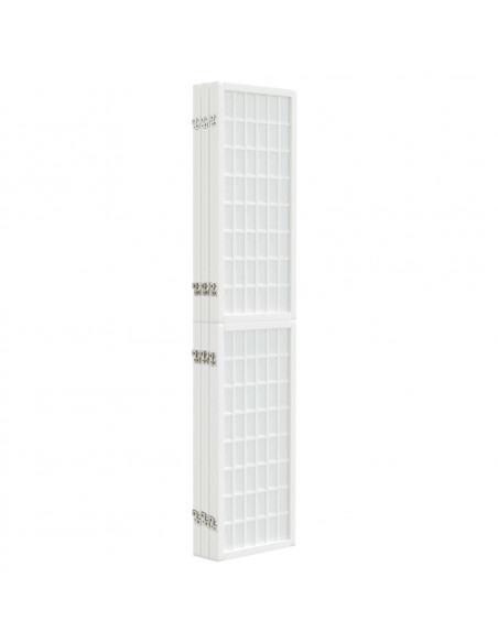 Divisorio Pieghevole 6 Pannelli Stile Giapponese 240x170 Bianco
