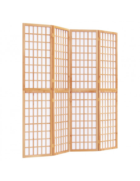 Divisorio Pieghevole 4 Pannelli Stile Giapponese 160x170 cm