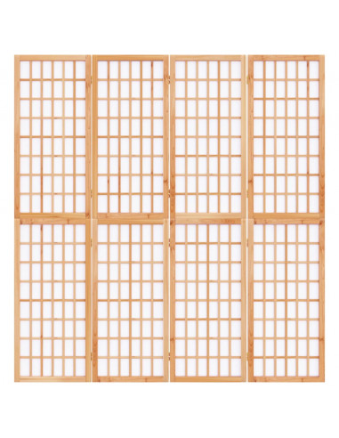Divisorio Pieghevole 4 Pannelli Stile Giapponese 160x170 cm