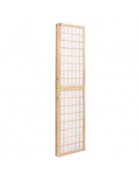 Divisorio Pieghevole 3 Pannelli Stile Giapponese 120x170cm Nero