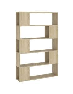 Libreria/Divisorio Rovere Sonoma 100x24x155 cm in Truciolato 2