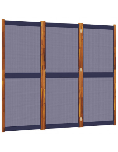 Divisorio a 3 Pannelli Blu Scuro 210x180 cm