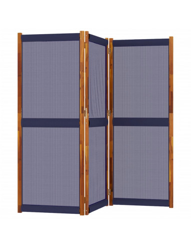 Divisorio a 3 Pannelli Blu Scuro 210x180 cm