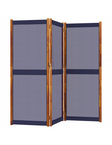 Divisorio a 3 Pannelli Blu Scuro 210x180 cm