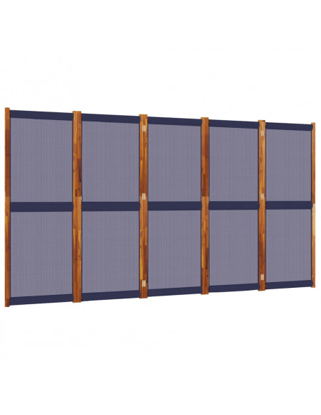 Divisorio a 5 Pannelli Blu Scuro 350x180 cm