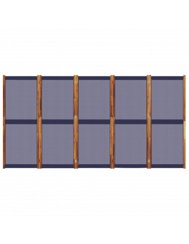 Divisorio a 5 Pannelli Blu Scuro 350x180 cm