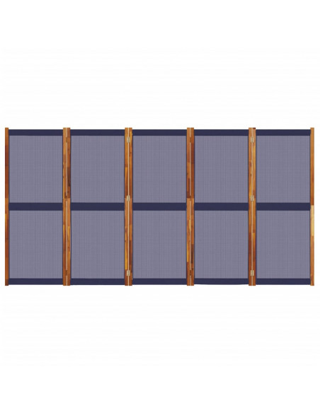 Divisorio a 5 Pannelli Blu Scuro 350x180 cm