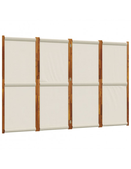 Divisorio a 4 Pannelli Grigio Chiaro 280x180 cm