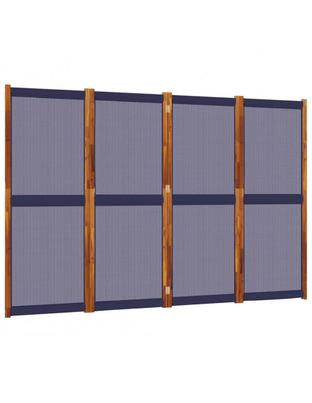 Divisorio a 4 Pannelli Blu Scuro 280x180 cm