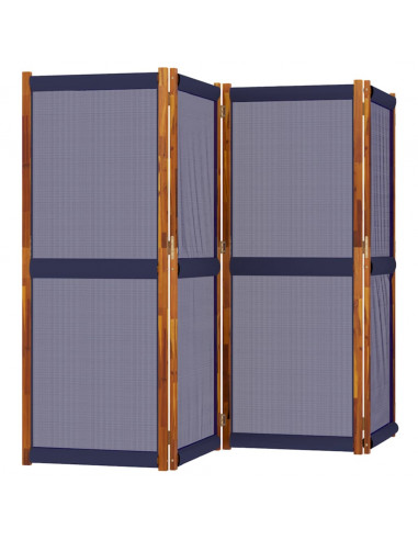 Divisorio a 4 Pannelli Blu Scuro 280x180 cm