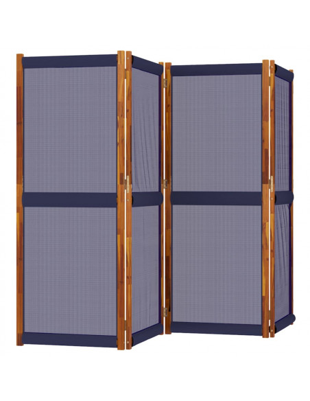 Divisorio a 4 Pannelli Blu Scuro 280x180 cm