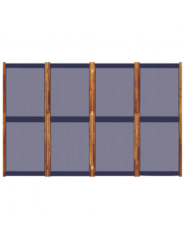 Divisorio a 4 Pannelli Blu Scuro 280x180 cm