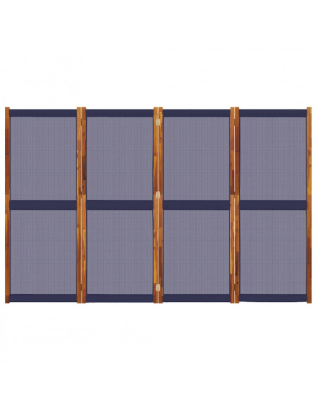 Divisorio a 4 Pannelli Blu Scuro 280x180 cm