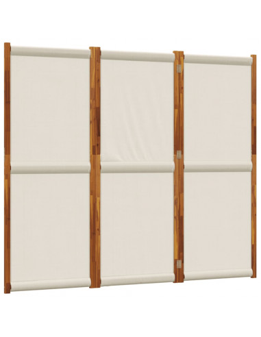 Divisorio a 3 Pannelli Grigio Chiaro 210x180 cm