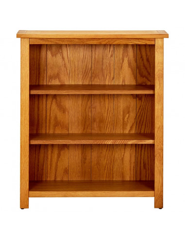 Libreria a 3 Ripiani 70x22,5x82 cm in Massello di Rovere