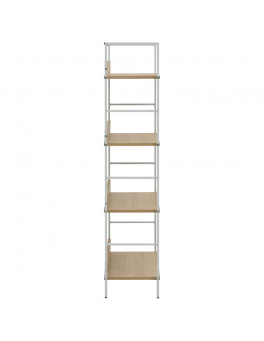 Scaffale Libri 4 Ripiani Rovere 60x27,6x124,5 Legno Multistrato