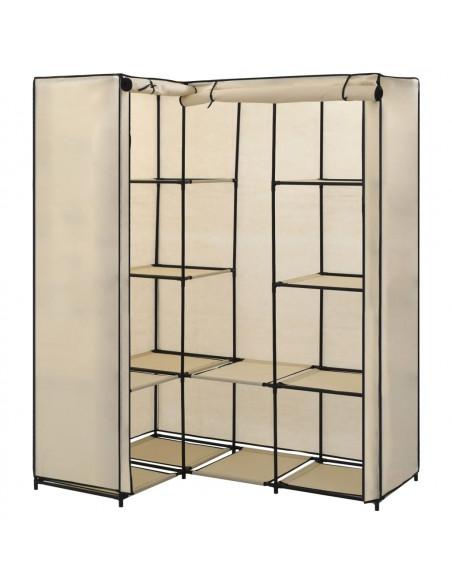 Armadio Angolare Crema 130x87x169 cm