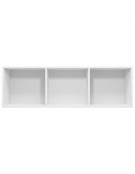 Libreria/Mobile TV Bianco 36x30x114 cm in Legno Multistrato