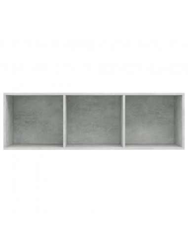 Libreria/Mobile TV Grigio Cemento 36x30x114cm Legno Multistrato