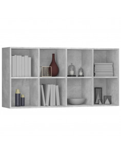 Libreria/Credenza Grigio Cemento 66x30x130 cm Legno Multistrato 2