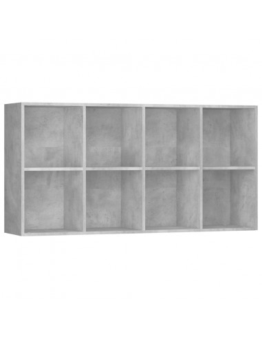 Libreria/Credenza Grigio Cemento 66x30x130 cm Legno Multistrato