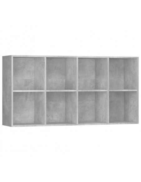 Libreria/Credenza Grigio Cemento 66x30x130 cm Legno Multistrato
