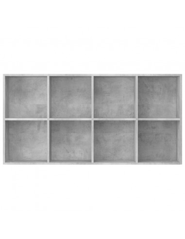 Libreria/Credenza Grigio Cemento 66x30x130 cm Legno Multistrato
