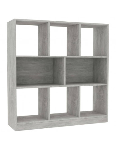 Libreria Grigio Cemento 97,5x29,5x100 cm in Legno Multistrato