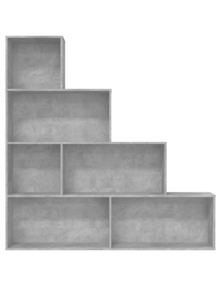 Libreria/Divisorio Grigio Cemento 155x24x160 Legno Multistrato