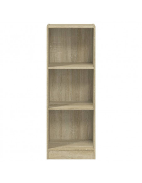 Libreria 3 Ripiani Rovere Sonoma 40x24x108 cm Legno Multistrato
